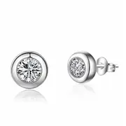 4PCS Copper Earrings Stud Earrings Micro Stud Earrings for Women