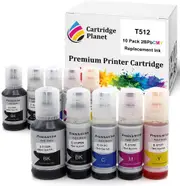 10 Pack (2BK,2PBK,2C,2M,2Y) Compatible Ink for Epson T512 for Epson Expression Premium ET-7700 Expression Premium ET-7750