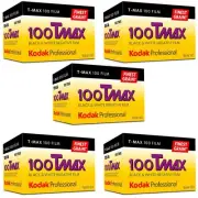 Kodak Professional Tmax 100 Black and White Film 35mm 36 Exposures 5 Pack