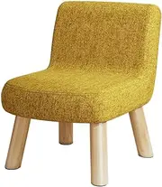 [AIMALL] Small Round Stool, Solid Wood Fabric Shoe Changing Stool for Living Room, Creative Low Bench, Cyber Popular Coffee Table, Lazy Sofa Stool, Available in 6 Colours