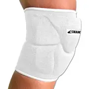 Champro Sports Pro-Plus 6" Low Profile Volleyball Knee Pads Dri-Gear White, S-L