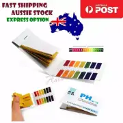 pH Paper Indicator Mini 80 Strips pH 1-14 Litmus Testing Full Range Pool Water