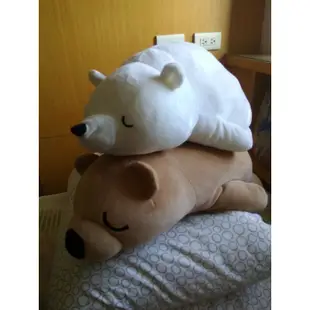 韓國 BUTTER 冰熊娃娃 北極熊抱枕 趴趴熊 HOLA 白熊 棕熊 慵懶動物抱枕