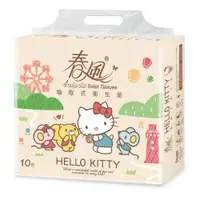 在飛比找PChome24h購物優惠-【春風】Hello Kitty 抽取式衛生紙 100抽*10