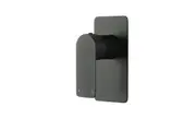 AQUAPERLA VOG Solid Brass Black Shower/Bath Wall Mixer