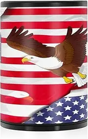 Us Flag Style Ash Tray Trash can Smokeless Ashtrays Portable Trash Can, Auto Accessory