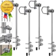 Multi-Purpose Ground Anchors Screw In Fully Welded Trampoline Anchors, Mobile H