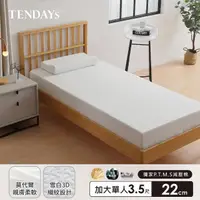 在飛比找momo購物網優惠-【TENDAYS】舒眠柔睡紓壓床墊3.5尺加大單人(22cm