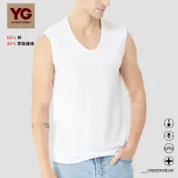 在飛比找momo購物網優惠-【YG 天鵝內衣】3件組零著感透氣速乾羅紋寬肩背心(吸濕排汗