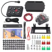 UTV Boat 6Gang Switch Panel Circuit Control Relay System Box Touch Control Panel (for: Peugeot)