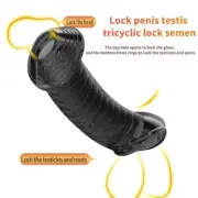 Penis Sheath Male Penis Condom Girth Reusable Extender Sleeve-Enlarger-Enhancers
