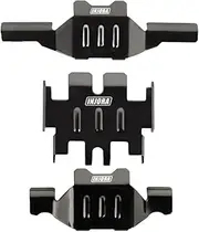 INJORA Skid Plate Chassis Armor Front and Rear Axle Protector Stainless Steel for TRX4M Upgrade 1/18 RC Crawler