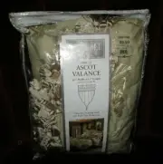 Croscill Window Valance 40x21 Martinique natural tan ascot Victorian