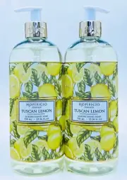2 Hopificio TUSCAN LEMON Luxury Liquid Hand Soap Wash 25.36 oz
