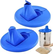 Paint Pouring Lid | 2 Pack Paint Container Lid Cover | Secure Seal With Built-in Nozzle, Leakproof Design, Storage Accessories For Replacement