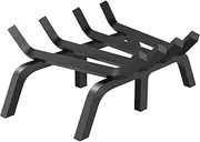 VEVOR Fireplace Log Grate, 18 inch Heavy Duty Fireplace Grate with 6 Support Legs, 3/4’’ Solid Powder-Coated Steel Bars, Log Firewood Burning Rack Holder for Indoor and Outdoor Fireplace