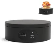 Motorized Rotating Display Stand Turner Cup Platform for Epoxy Glitter Tumbler 360 Degree Rotating Turntable Base-Black