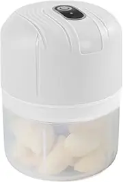 Small Food Processor - Powerful Garlic Mincer Chopper Electric 250ml | Cordless Chopper Food Processor, Rechargeable Portable Electric Food Chopper, Multifunctional Food Processor