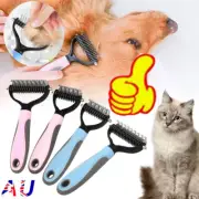 Dog Pet Cat Grooming Comb Brush Undercoat Rake Dematting Deshedding Trimmer ToCR
