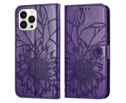 Shock-absorb Protection Case for iPhone 14 Pro Max - Dark Purple