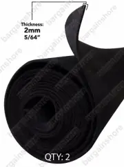 QTY: 2 16ft x 45" BACKED JET BLACK FELT LINER FOR GUN CASE