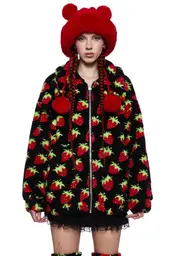 [Dolls Kill X Strawberry Shortcake] True Confections Teddy Jacket