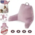 Luxurious Light Purple Reading Pillow with Arms - Back Support for Relaxation