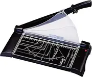 403L, Paper Cutter Guillotine A4, 10 Sheet Capacity, Laser Guide Accuracy, Metal Cutting Base, Easy Cutting Scale, Blade Lock Protection, Black