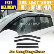 Luxury Weather shields Weathershields for KGM SsangYong Musso 2018+ Sun Visors