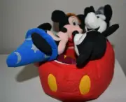 Mickey Mouse 70 Happy Years Disney Bean Bag Set 4 Mickeys Anniversary NWT