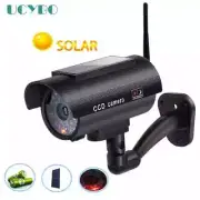 Dummy Fake Security Camera Wifi Wireless Solar Battery Powered Flashing Led