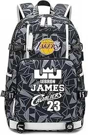 Basketball Player Star JMS Brother Backpack Travel Student Football Fans Bookbag for Men Women