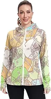 [Caihoyu] Gym Hoodies For Women with Thumb Holes Plain t Shirts UPF 50+ Comfort Sweatshirt Women Jacket Hiking Outdoor