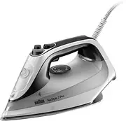 [Braun] TexStyle 7 Pro Steam Iron SI 7149 WB - Iron with Freeglide 3D Soleplate, Vertical Steam, 2900 Watt, White/Black