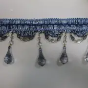 4"Crystal Beaded Fringe Trim-4091-4
