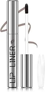 [Erinde] Peel off Lip Liner Stain with Tweezer, Matte Peel off Tattoo Lip Liner, Long Lasting Waterproof Lip Gloss, Transfer-proof Highly Pigmented Color Lipliner #4 Cool Cocoa
