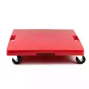 Krowne Metal KR-7200 16"x 16" Heavy Duty Red Plastic Beer Case Dolly