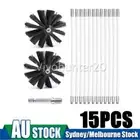 15pc Chimney Cleaner Fireplace Brush Kit Flue Brush Drill Powered Rotary Sweep