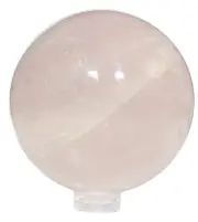 Rose Quartz Sphere - Stand Included - C - Love, Compassion, Emotional Healing