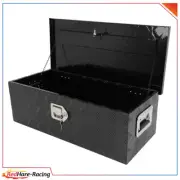 Trailer Tool Box Black Utility Tool Box Aluminum For Pick Up Truck RV 30 Inch