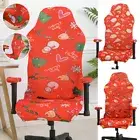 Stretch Gaming Chair Cover Christmas Halloween Swivel Chair Protector Cover