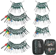 Car Terminal Remover - Terminal Tool Kit, Pin Extractor Terminal | 172pcs Automotive Terminal Disassembly and Repair Tools, Automotive Wiring Harness Needle Remover Plug Contactt Piece for Car