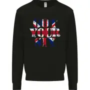 Ive Got Your Six Union Jack Flag Army Paras Kids Sweatshirt Jumper