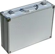 [yuksok] Storage Box Accessory Versatile Portable Shockproof Silver Carrying Case for Hardware Traveling Workplace Outdoor Power Tools