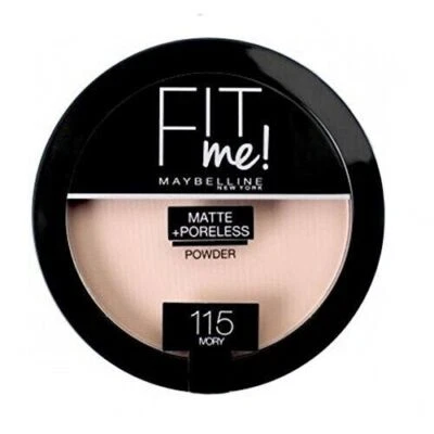 Maybelline Fit Me Matte Poreless Powder Compact 14g - 115 Ivory