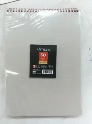 Arteza Black Paper Sketch Pad 9"x12" 30 Sheets Premium 90 lbs ARTZ-8377 2 Pack