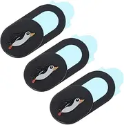 Angoily 3pcs Camera Privacy Cover Stand Sticker Monitor Clamp Covers Webcam Slide Webcam Cover Slide Video Clippers Front Practical Webcam Cover Cartoon Abs