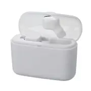 M8 Mini Single bluetooth In-ear Earphone Wireless Headphone with Charging Case Electroplated Button Version WHITE COLOR
