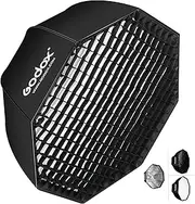 Godox Sb-Ue 80Cm / 31.5In Portable Octagon Honeycomb Grid Umbrella Speedlite Softbox with Bowens Mount
