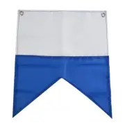 Blue White Scuba Dive Boat Flag Easy to Dry Seawater Resistant Polyester